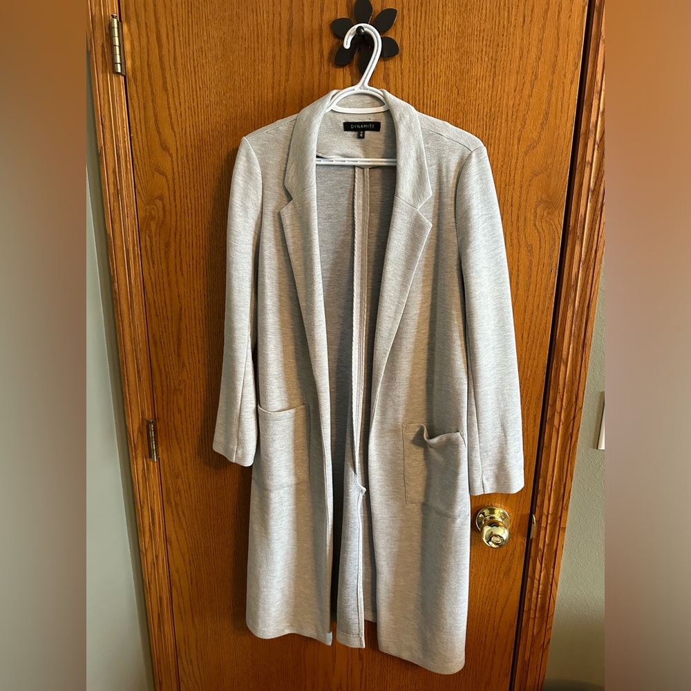 Dynamite Grey Duster Blazer